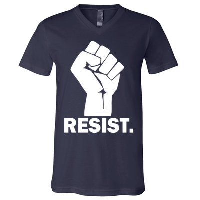 Resist Fist Logo Anti Trump V-Neck T-Shirt