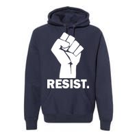 Resist Fist Logo Anti Trump Premium Hoodie