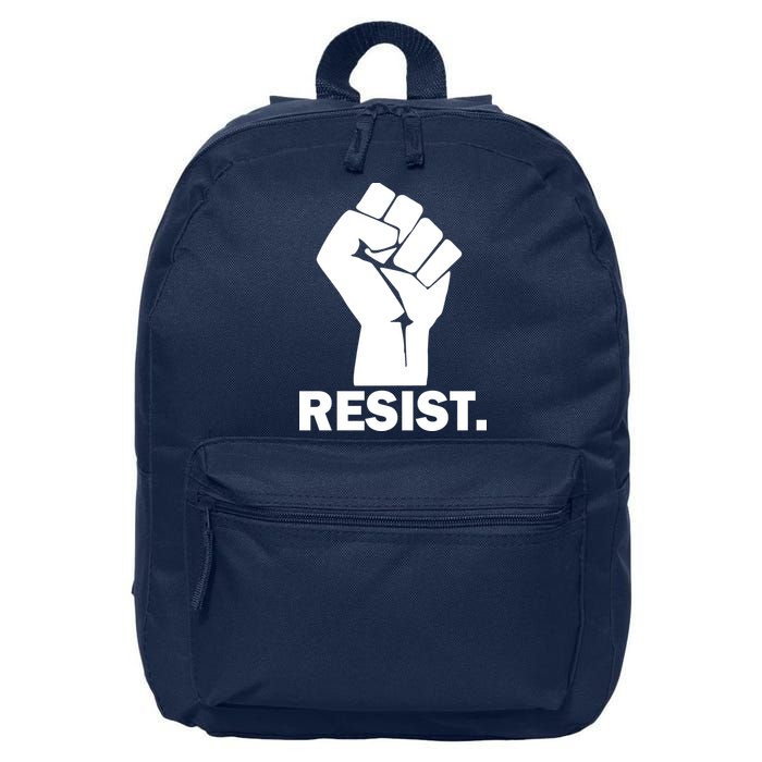 Resist Fist Logo Anti Trump 16 in Basic Backpack