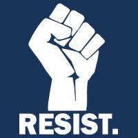 Resist Fist Logo Anti Trump 16 in Basic Backpack