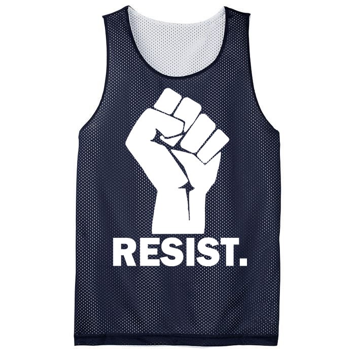 Resist Fist Logo Anti Trump Mesh Reversible Basketball Jersey Tank