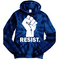 Resist Fist Logo Anti Trump Tie Dye Hoodie