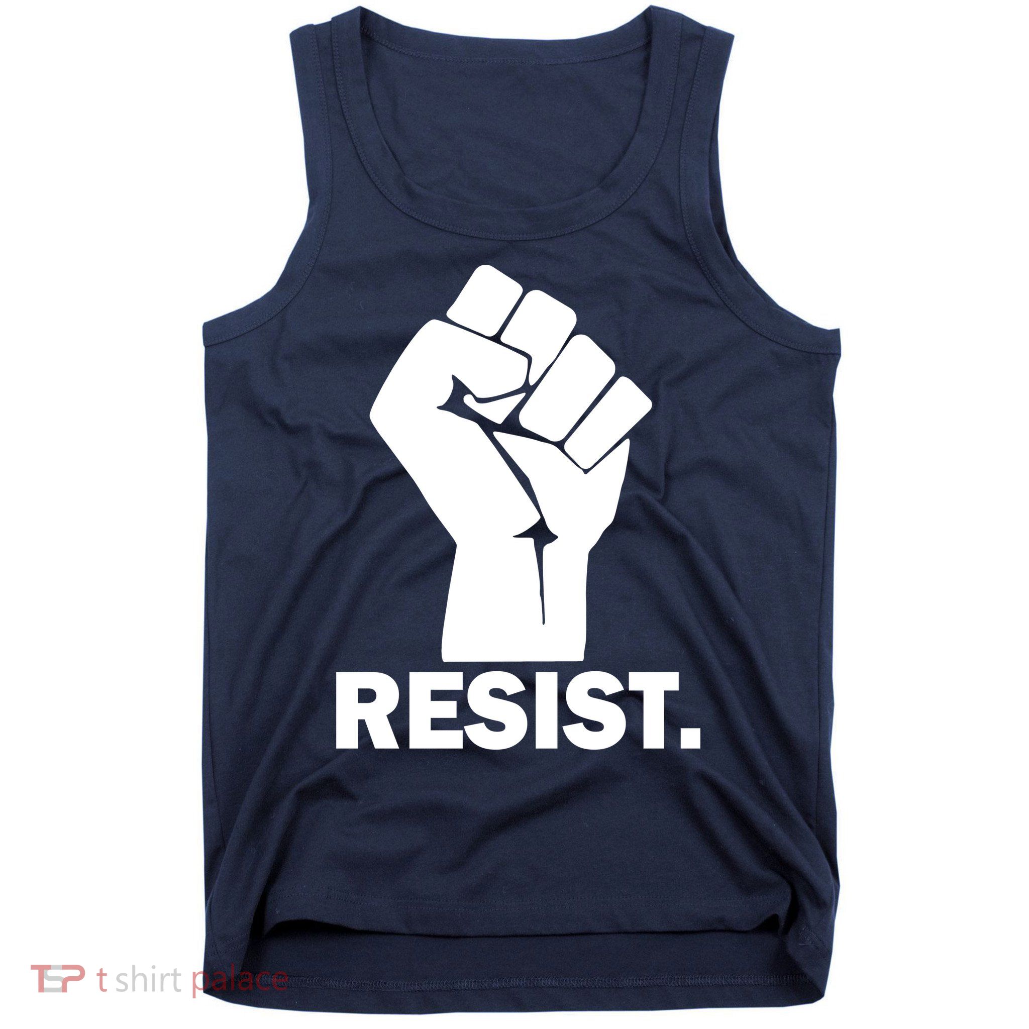 Resist Fist Logo Anti Trump Tank Top