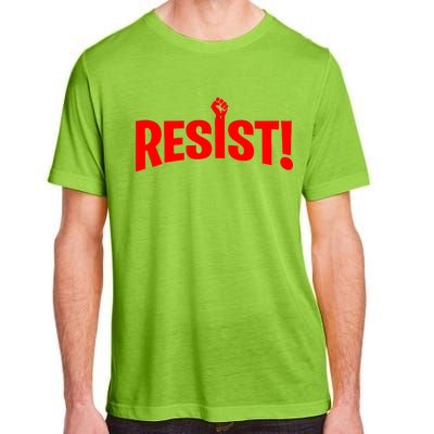 Resist Fist Logo Anti Trump Resistance Revolution Adult ChromaSoft Performance T-Shirt