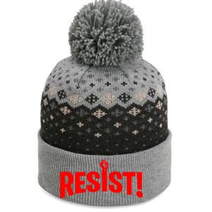 Resist Fist Logo Anti Trump Resistance Revolution The Baniff Cuffed Pom Beanie