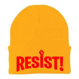 Resist Fist Logo Anti Trump Resistance Revolution Knit Cap Winter Beanie