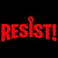 Resist Fist Logo Anti Trump Resistance Revolution Apron