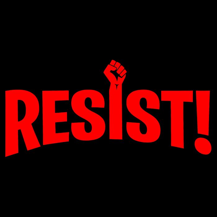 Resist Fist Logo Anti Trump Resistance Revolution Apron