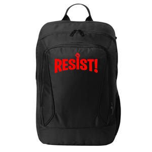 Resist Fist Logo Anti Trump Resistance Revolution City Backpack