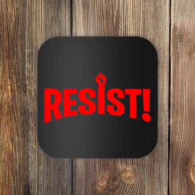 Resist Fist Logo Anti Trump Resistance Revolution Coaster