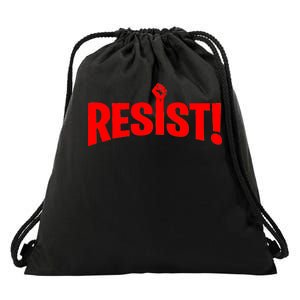 Resist Fist Logo Anti Trump Resistance Revolution Drawstring Bag