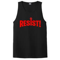 Resist Fist Logo Anti Trump Resistance Revolution PosiCharge Competitor Tank