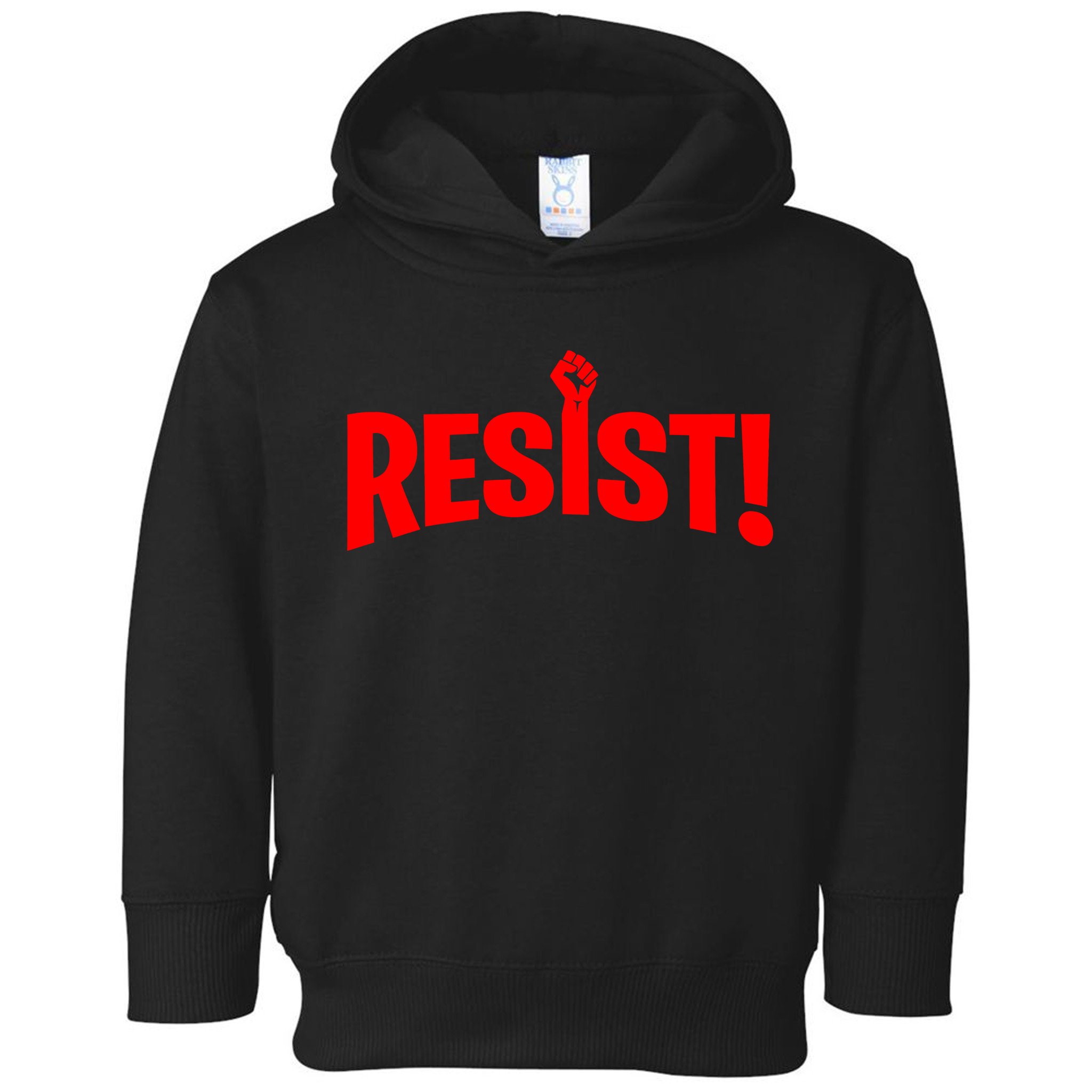 Resist Fist Logo Anti Trump Resistance Revolution Toddler Hoodie
