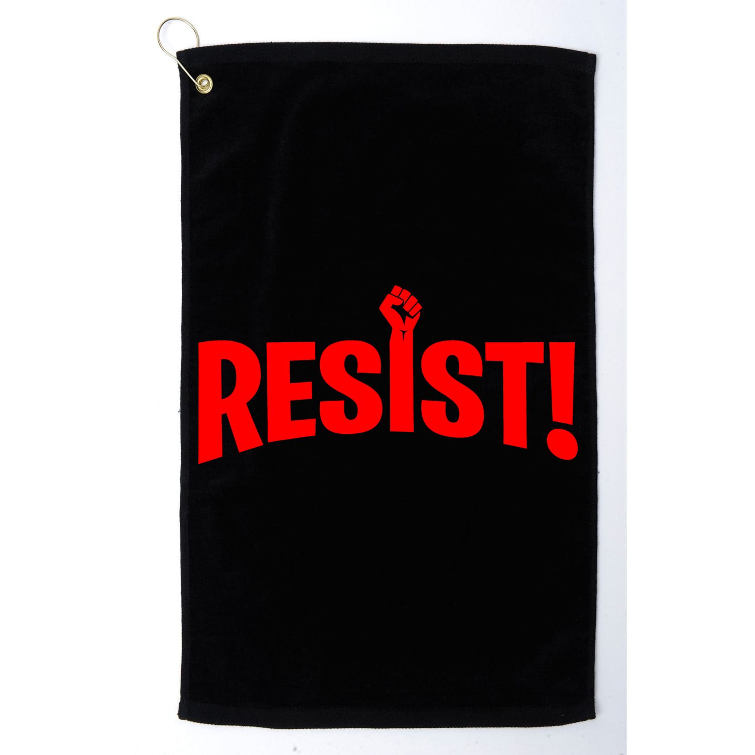 Resist Fist Logo Anti Trump Resistance Revolution Golf Towel