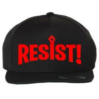 Resist Fist Logo Anti Trump Resistance Revolution Wool Snapback Cap