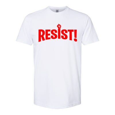 Resist Fist Logo Anti Trump Resistance Revolution Softstyle CVC T-Shirt