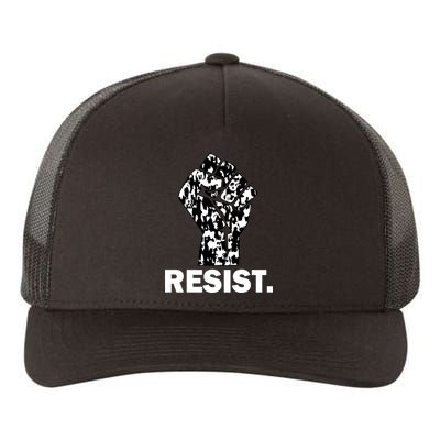 Resist Fist Pattern Hand Yupoong Adult 5-Panel Trucker Hat