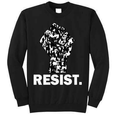 Resist Fist Pattern Hand Sweatshirt