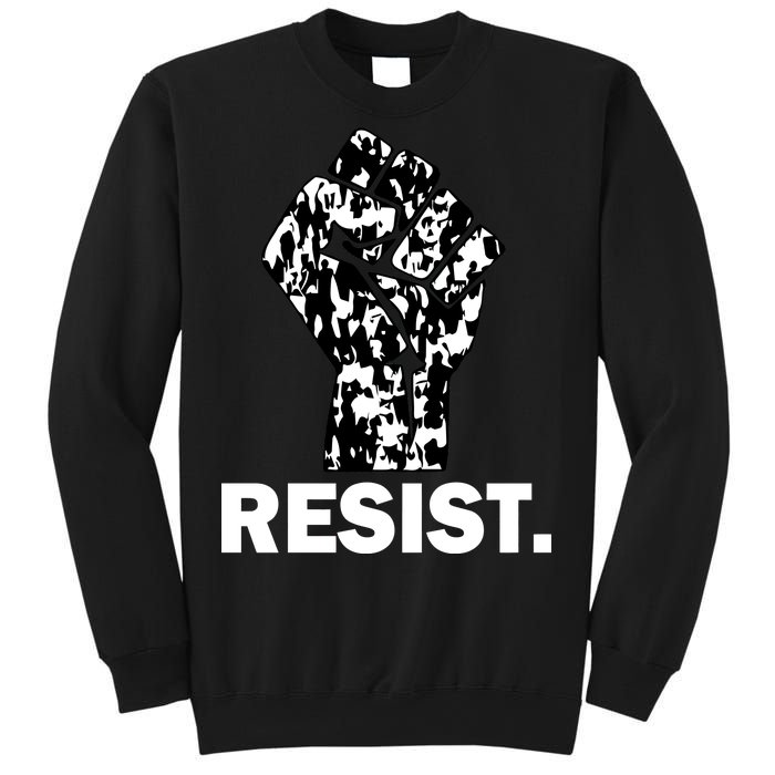 Resist Fist Pattern Hand Sweatshirt