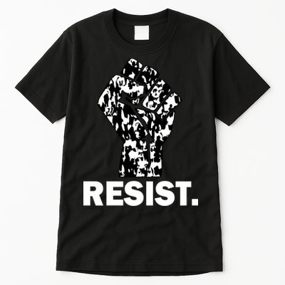 Resist Fist Pattern Hand Tall T-Shirt