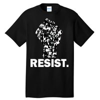 Resist Fist Pattern Hand Tall T-Shirt