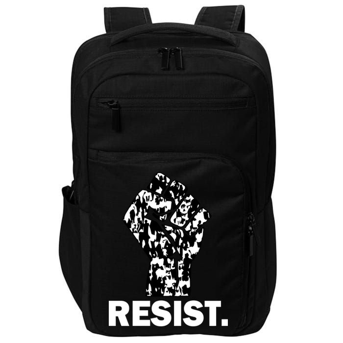 Resist Fist Pattern Hand Impact Tech Backpack