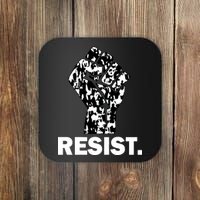 Resist Fist Pattern Hand Coaster