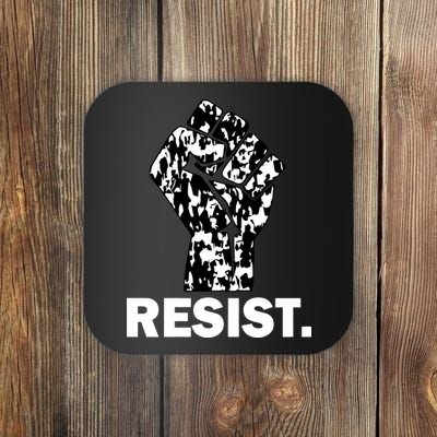 Resist Fist Pattern Hand Coaster