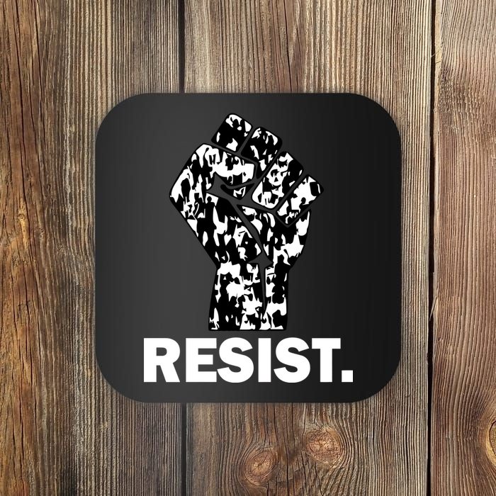 Resist Fist Pattern Hand Coaster