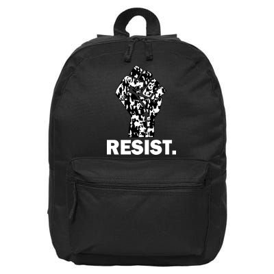 Resist Fist Pattern Hand 16 in Basic Backpack