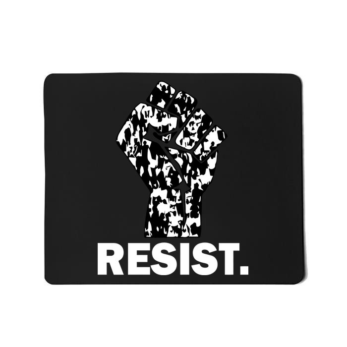 Resist Fist Pattern Hand Mousepad