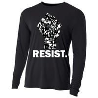 Resist Fist Pattern Hand Cooling Performance Long Sleeve Crew