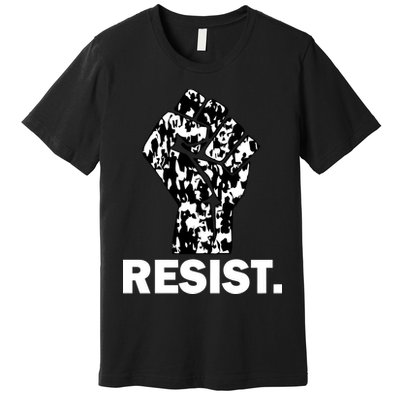 Resist Fist Pattern Hand Premium T-Shirt