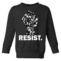 Resist Fist Pattern Hand Toddler Sweatshirt