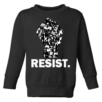 Resist Fist Pattern Hand Toddler Sweatshirt