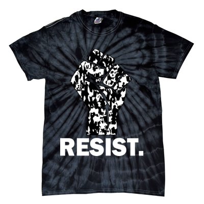 Resist Fist Pattern Hand Tie-Dye T-Shirt