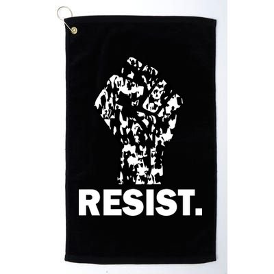 Resist Fist Pattern Hand Golf Towel