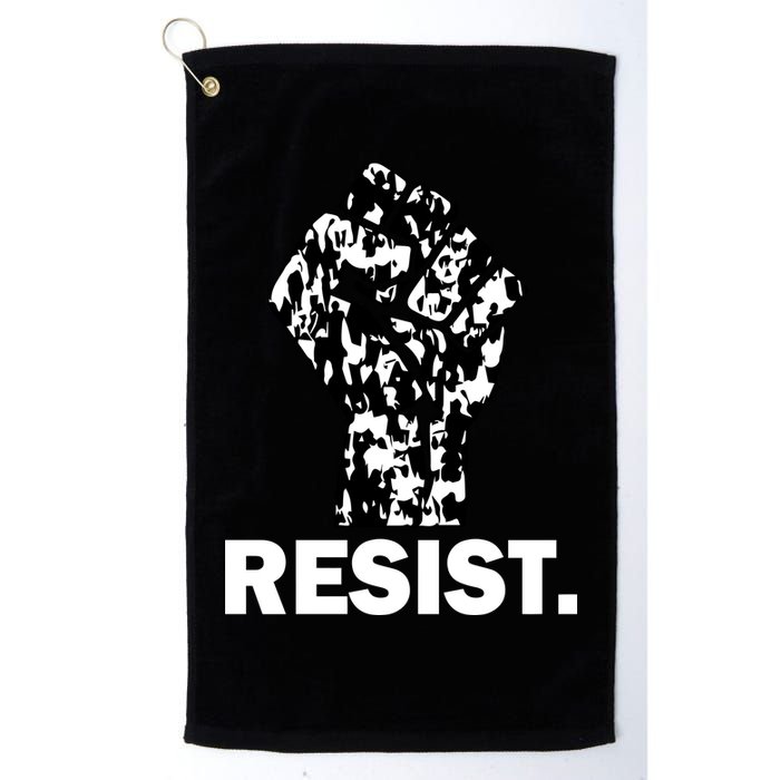 Resist Fist Pattern Hand Golf Towel