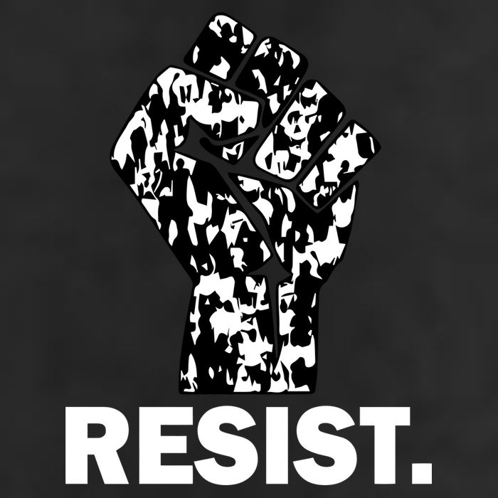 Resist Fist Pattern Hand Golf Towel
