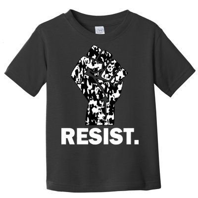 Resist Fist Pattern Hand Toddler T-Shirt