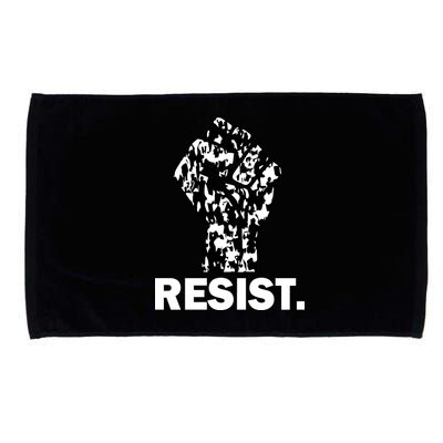 Resist Fist Pattern Hand Microfiber Hand Towel