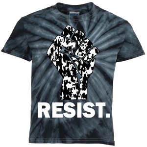 Resist Fist Pattern Hand Kids Tie-Dye T-Shirt