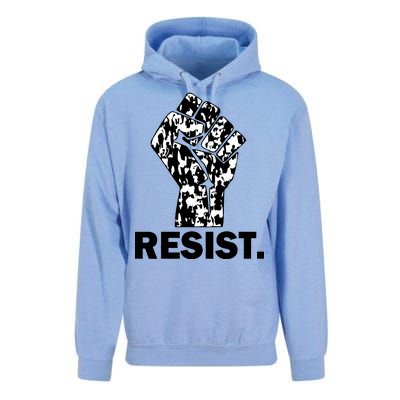 Resist Fist Pattern Hand Unisex Surf Hoodie