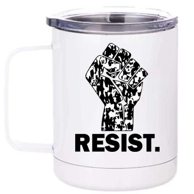 Resist Fist Pattern Hand 12 oz Stainless Steel Tumbler Cup