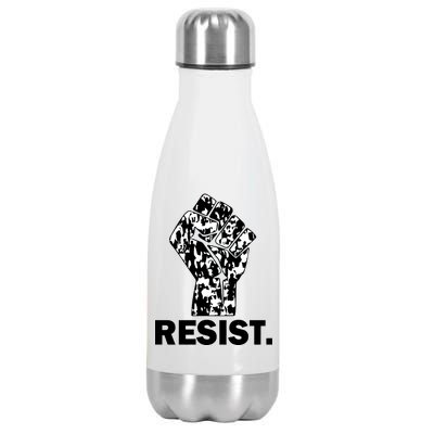 Resist Fist Pattern Hand Stainless Steel Insulated Water Bottle