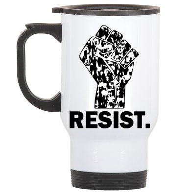 Resist Fist Pattern Hand Stainless Steel Travel Mug