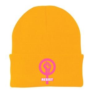 Resist Fist Women's Rights Logo Anti Trump Protest Knit Cap Winter Beanie