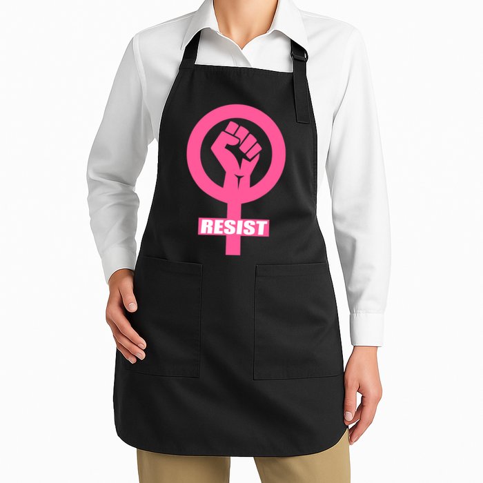 Resist Fist Women's Rights Logo Anti Trump Protest Apron
