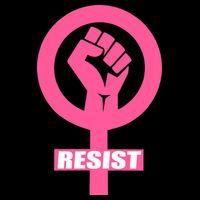 Resist Fist Women's Rights Logo Anti Trump Protest Apron