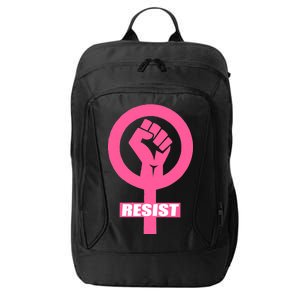 Resist Fist Women's Rights Logo Anti Trump Protest City Backpack